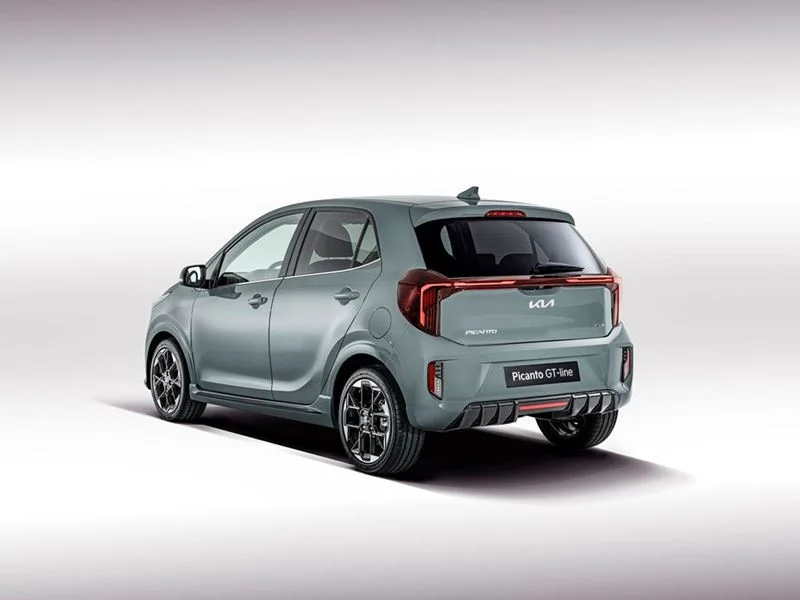 2024 Kia Picanto rear three-quarter view